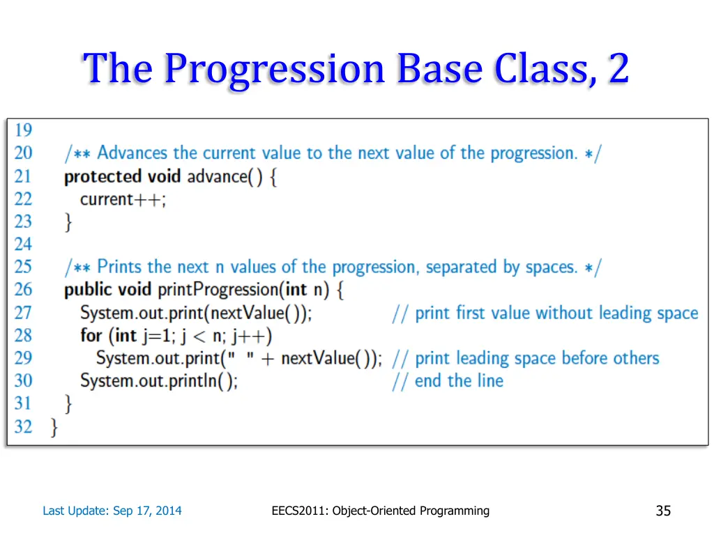 the progression base class 2