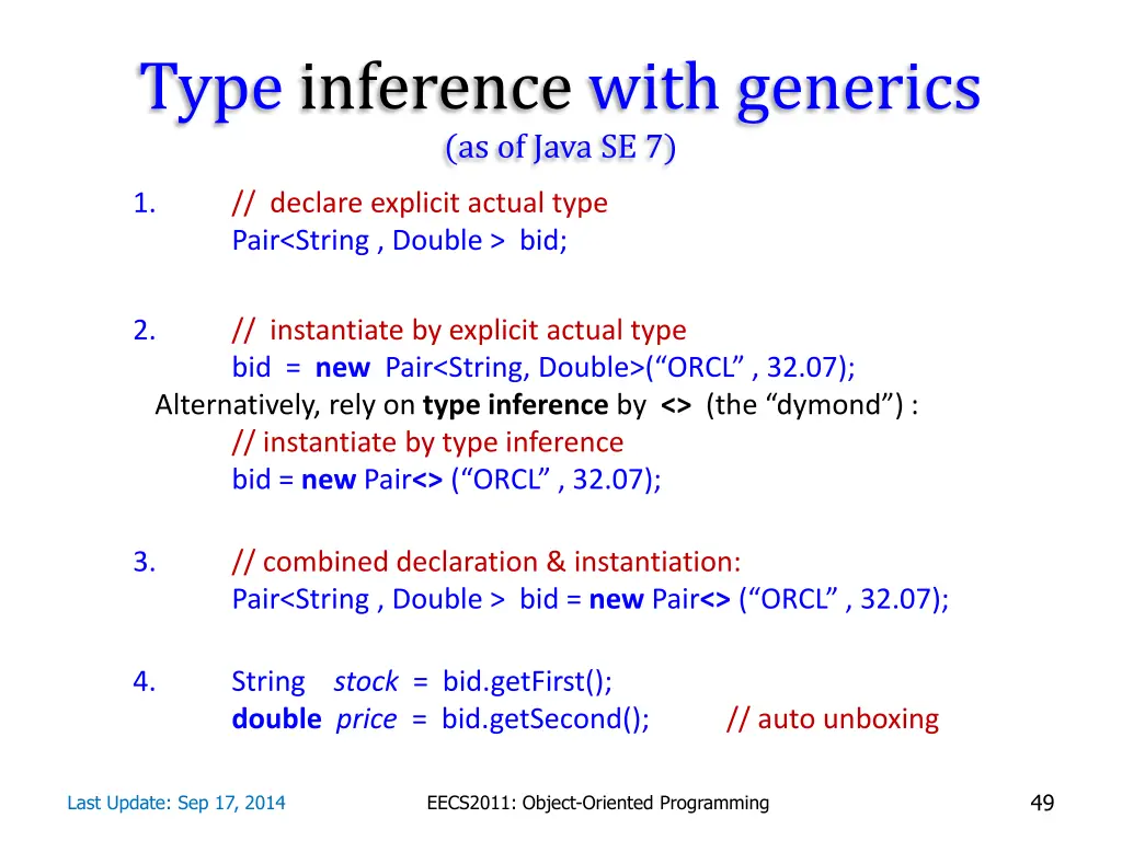 type inference with generics as of java se 7