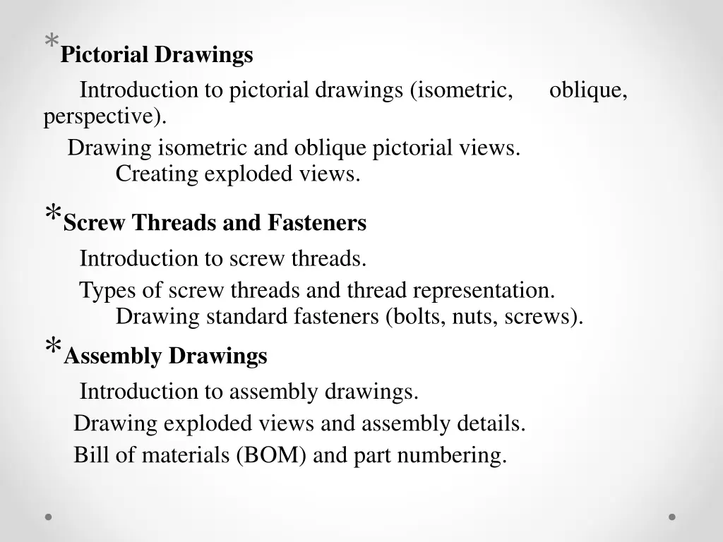pictorial drawings introduction to pictorial