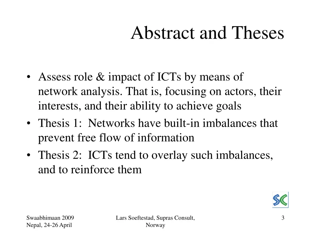 abstract and theses