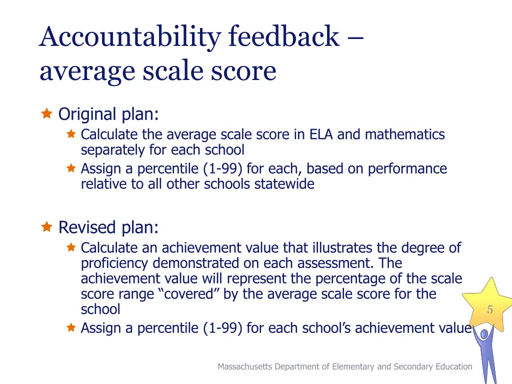 accountability feedback average scale score