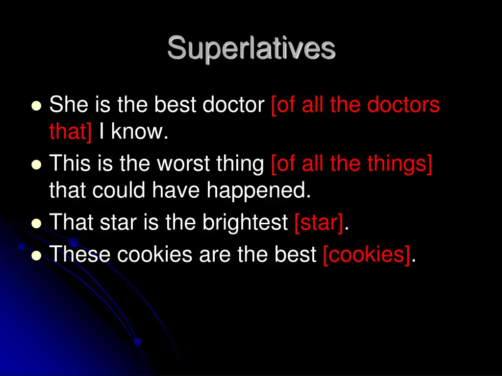 superlatives
