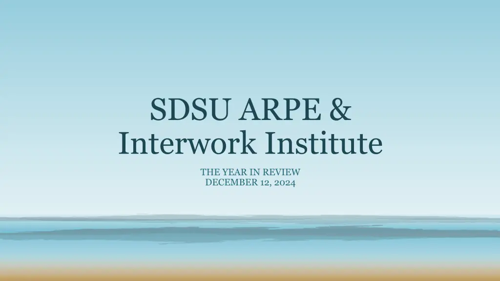 sdsu arpe interwork institute