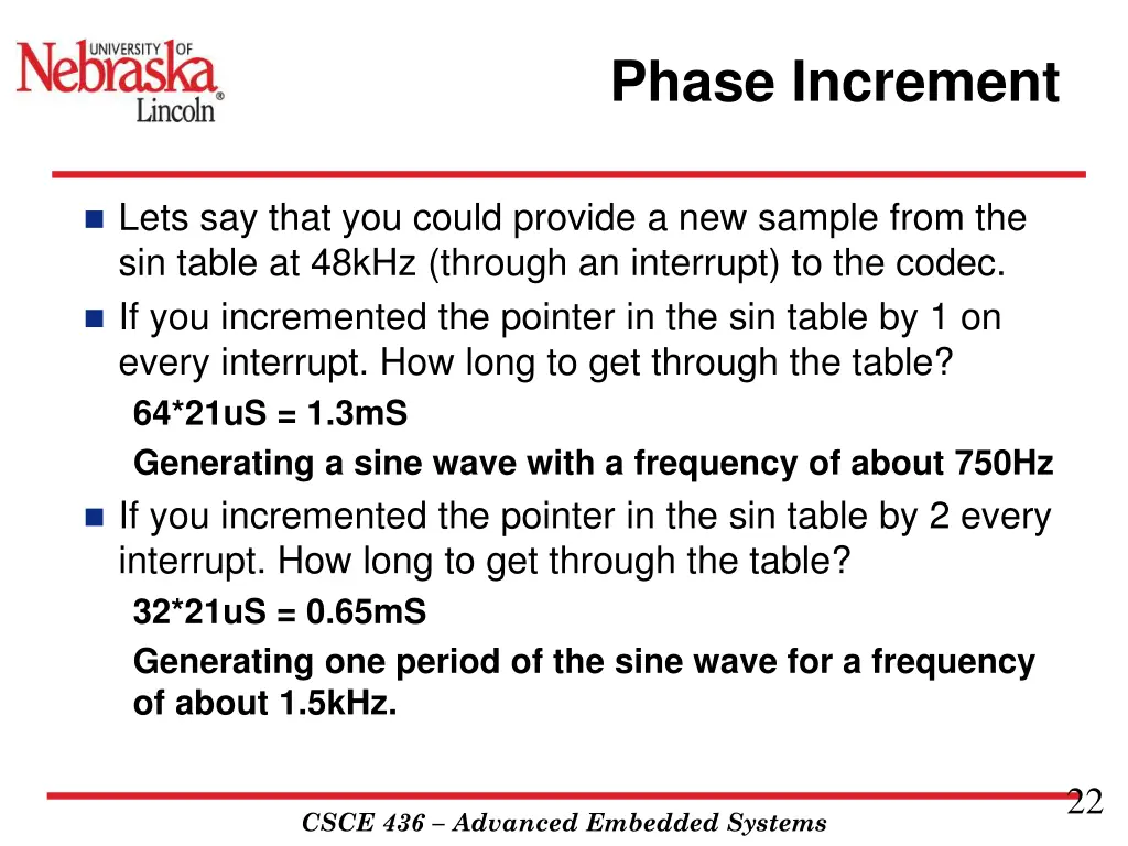 phase increment 1