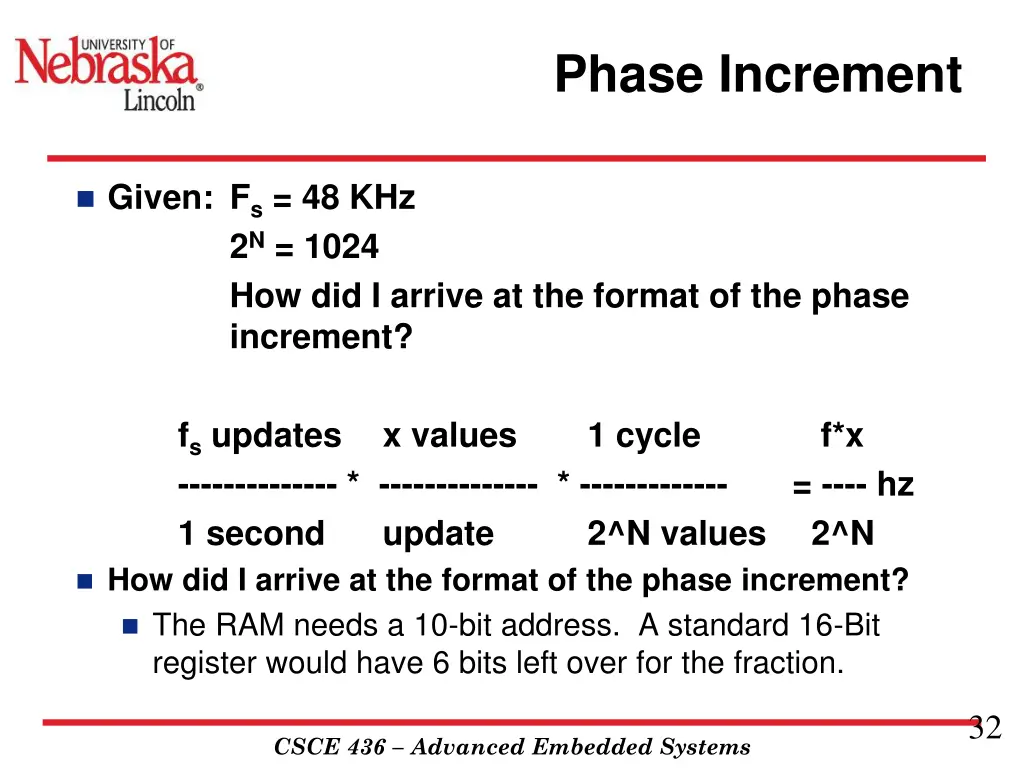phase increment 9