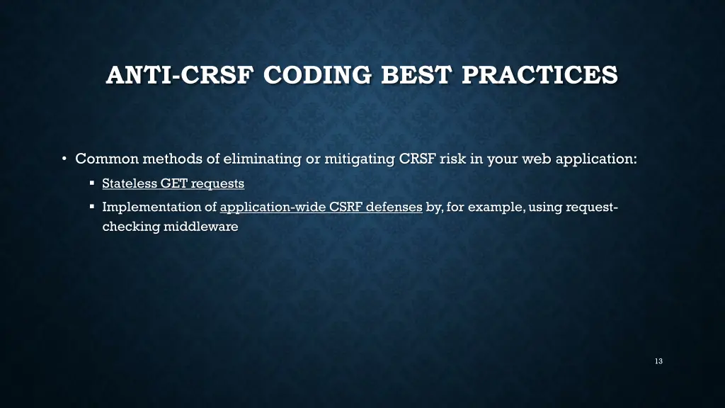 anti crsf coding best practices