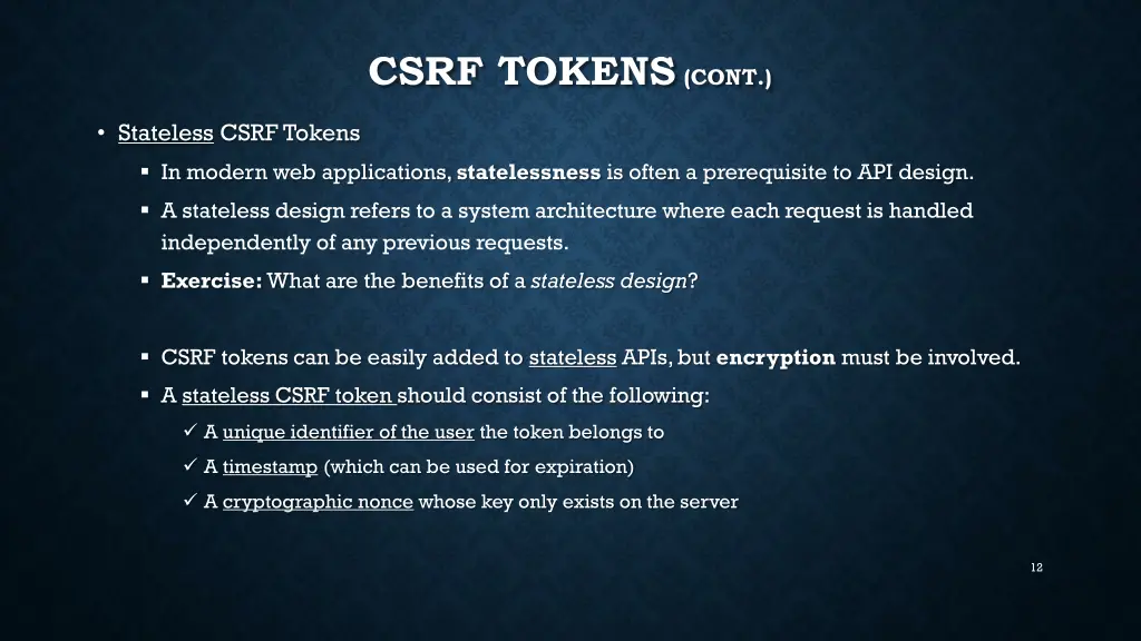csrf tokens cont 1