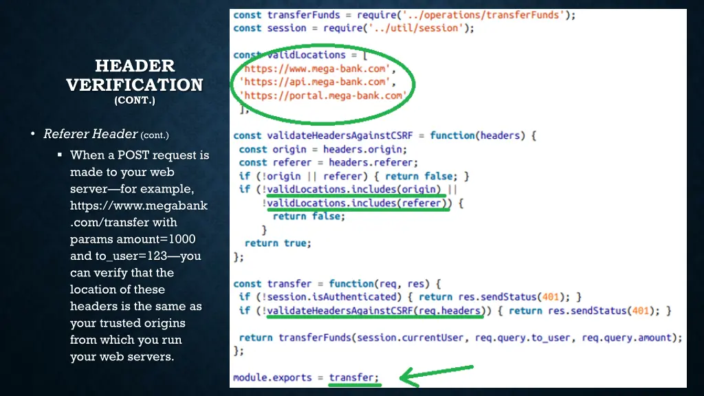 header verification cont 2