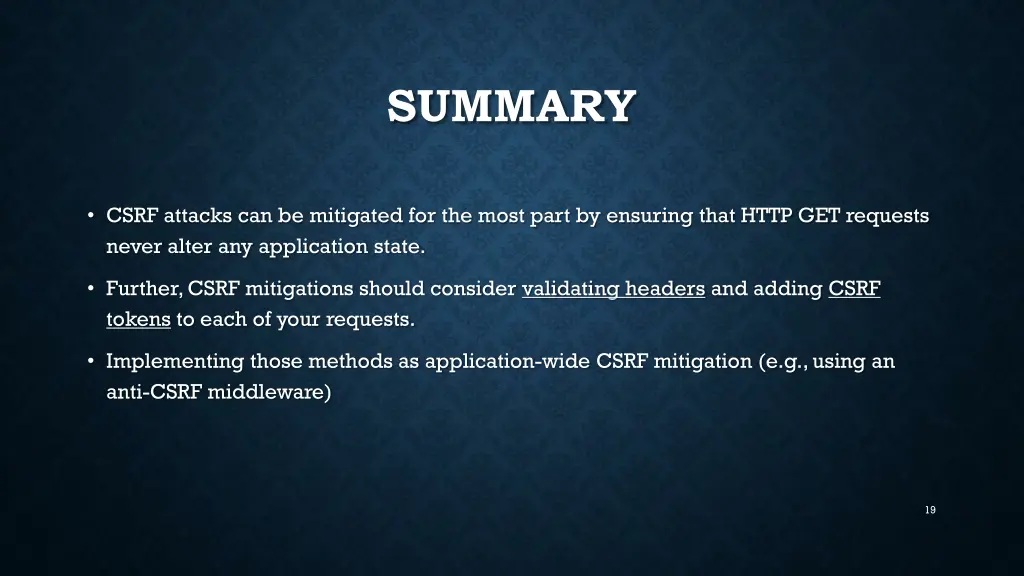 summary