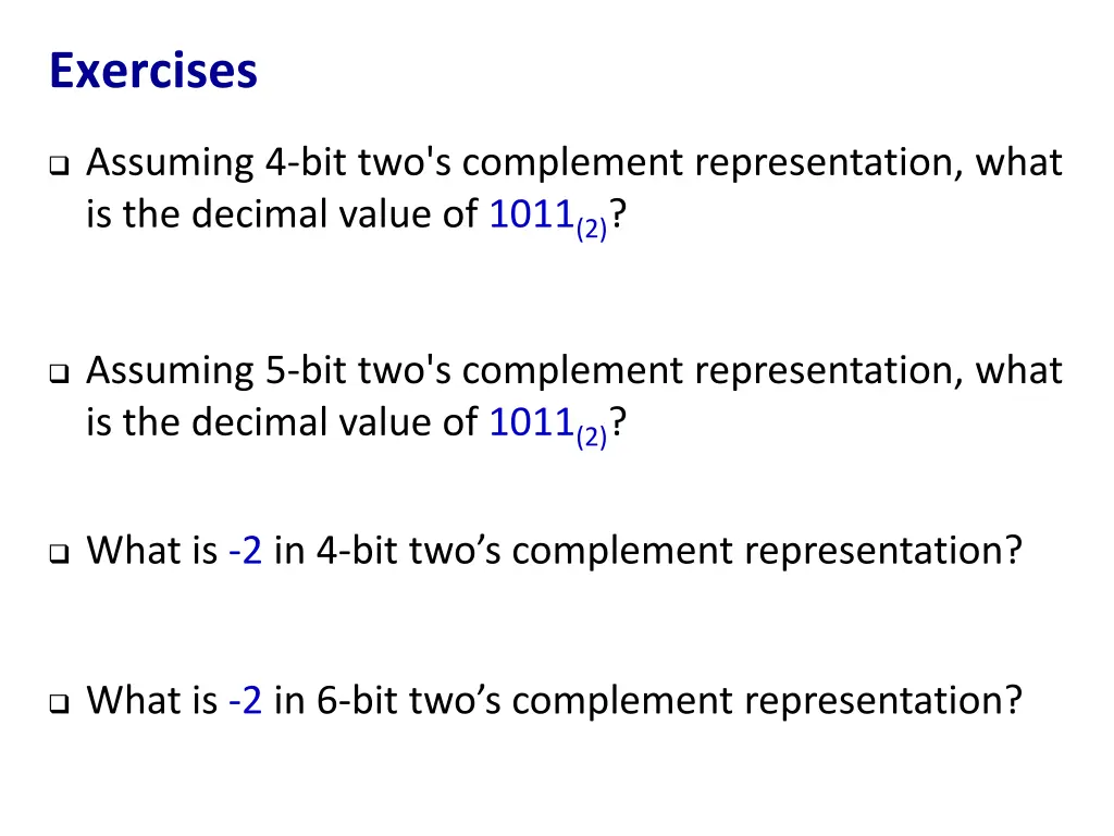 exercises