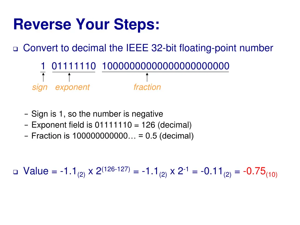 reverse your steps