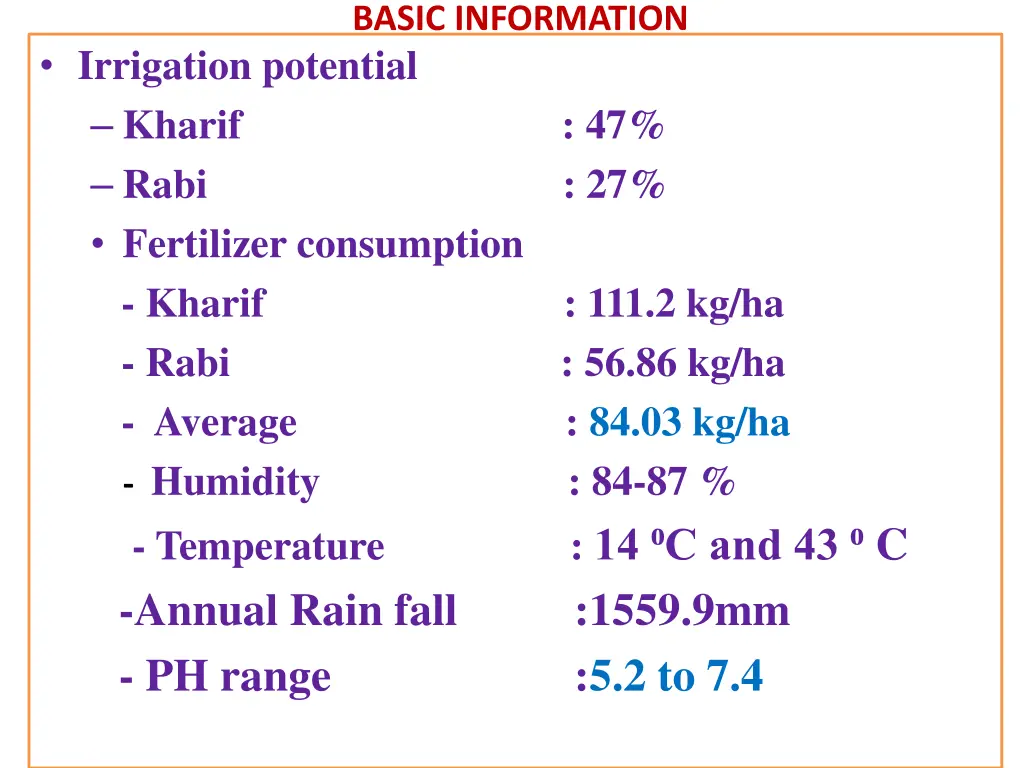 basic information 1