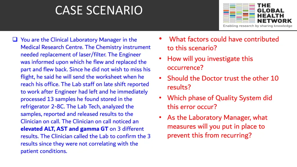 case scenario