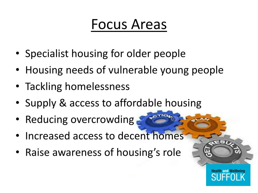 focus areas
