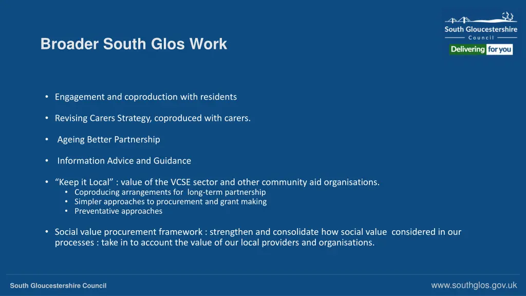 broader south glos work
