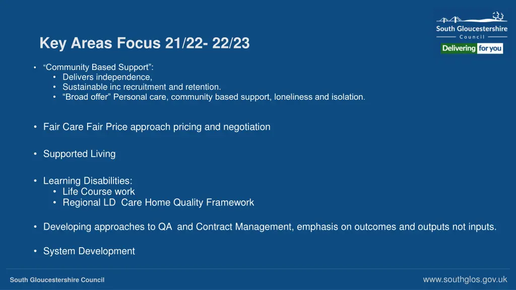 key areas focus 21 22 22 23