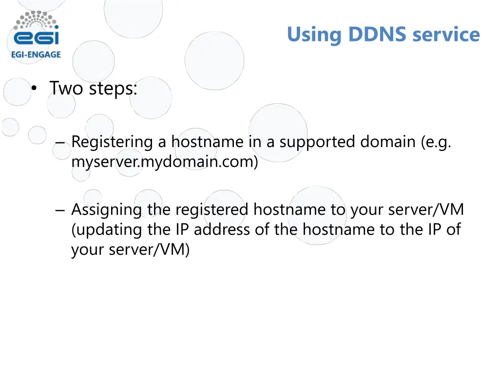 using ddns service
