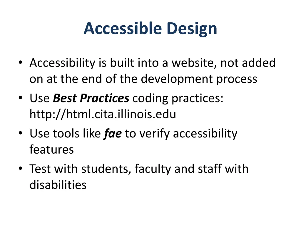 accessible design