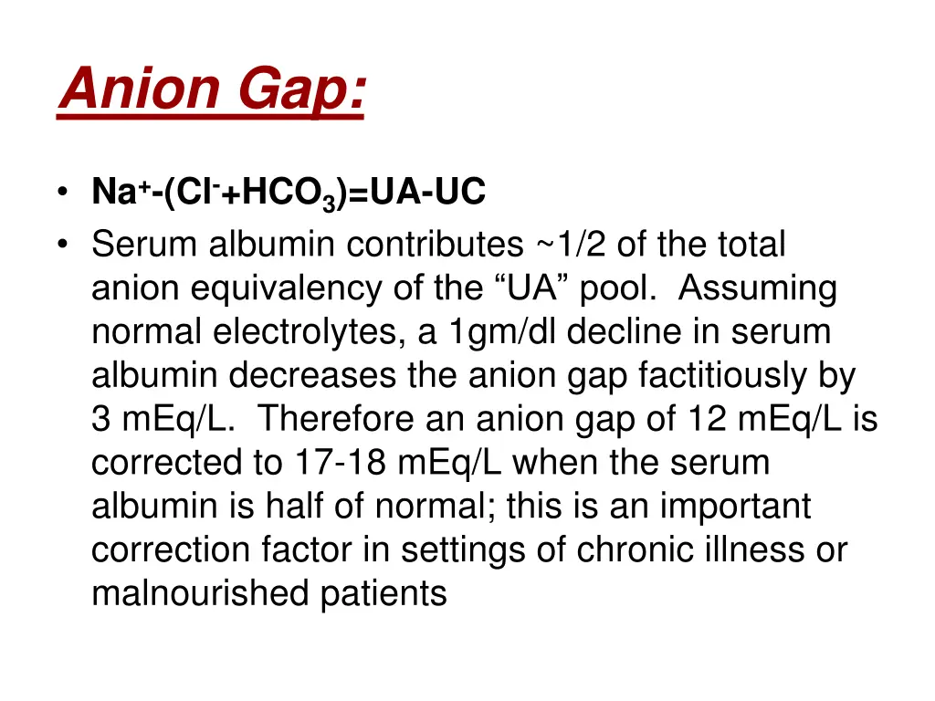 anion gap 1