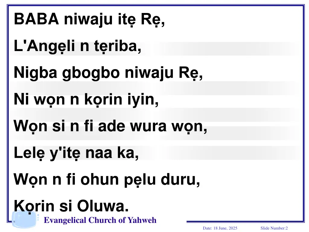 baba niwaju it r l ang li n t riba nigba gbogbo