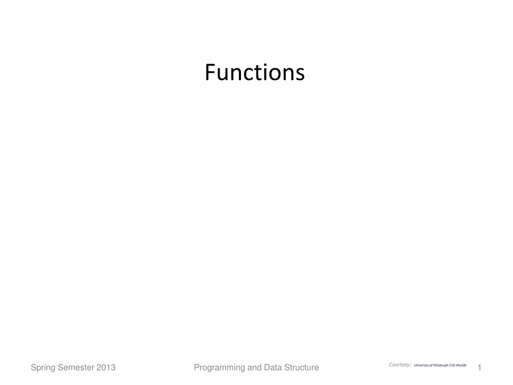 functions