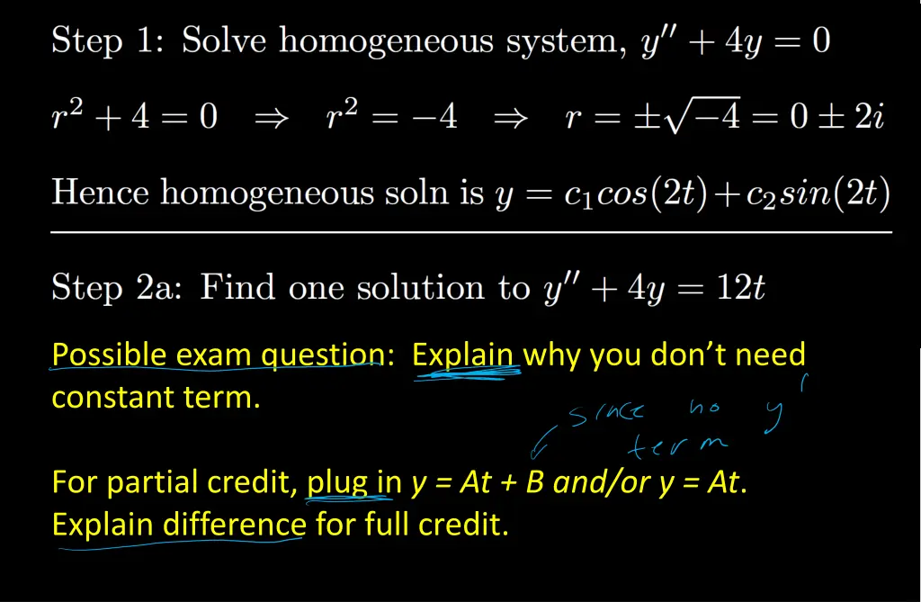 possible exam question explain why you don t need