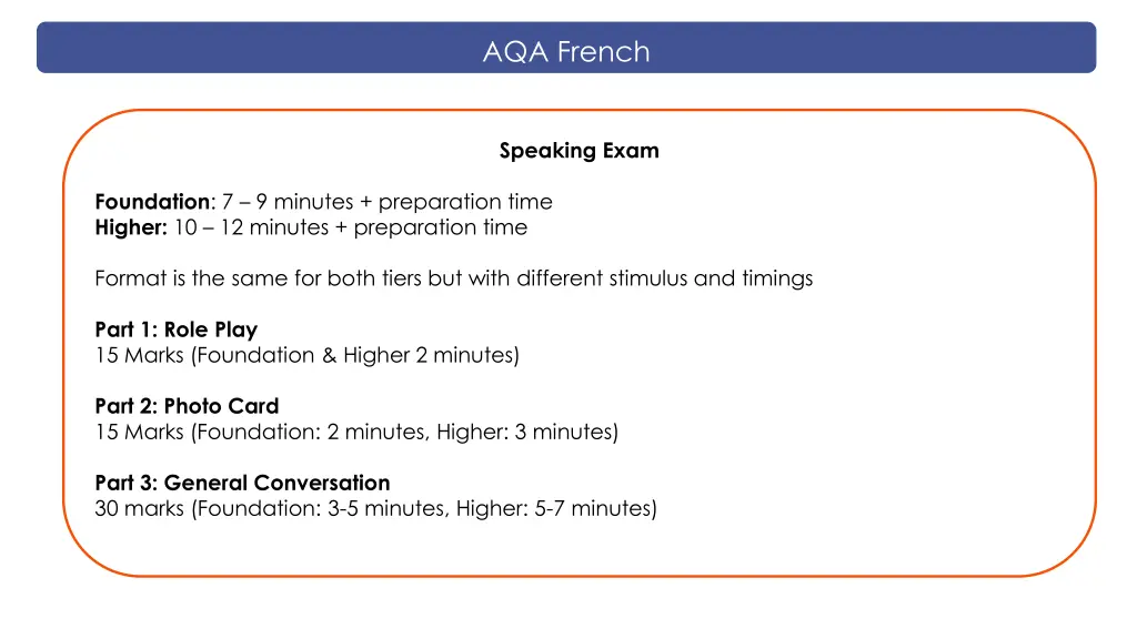 aqa french 1