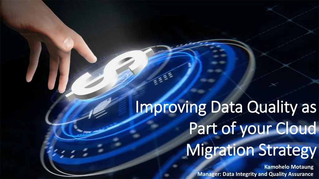 improving data quality as improving data quality