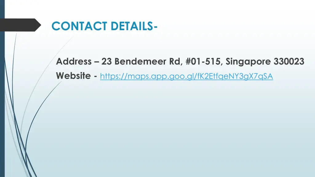 contact details