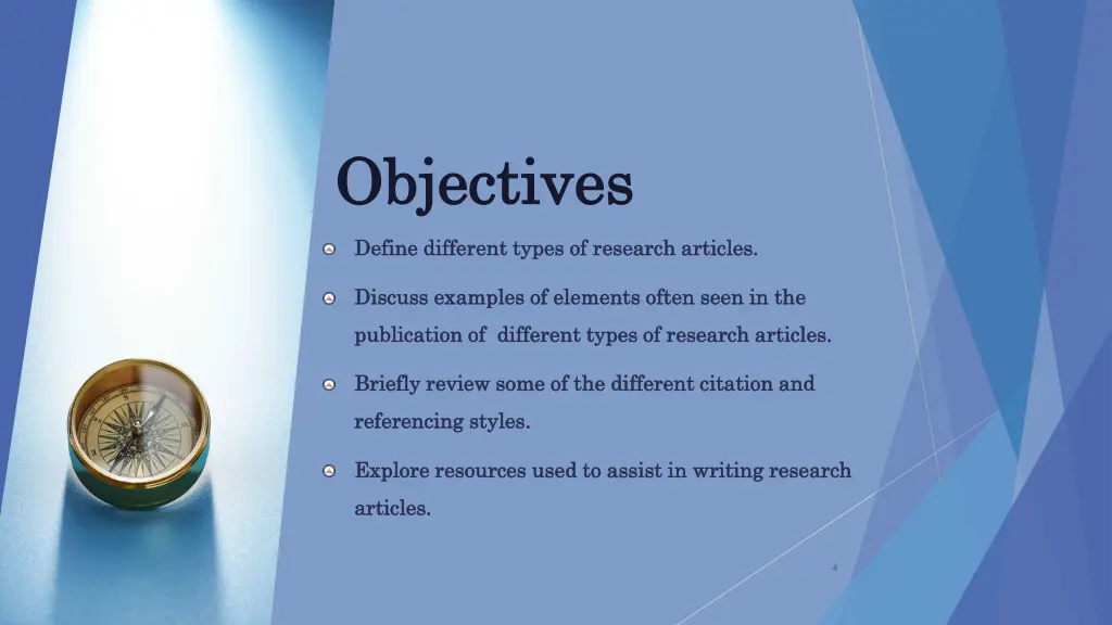 objectives objectives
