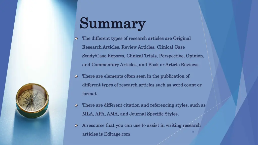 summary summary