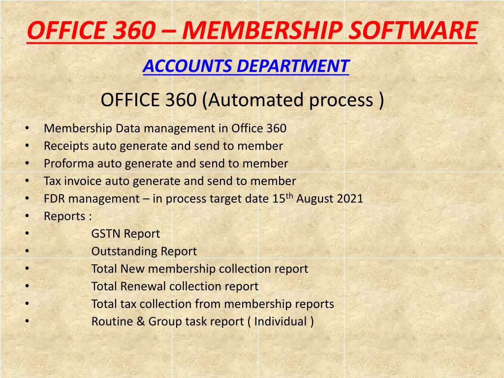 office 360 membership software 6