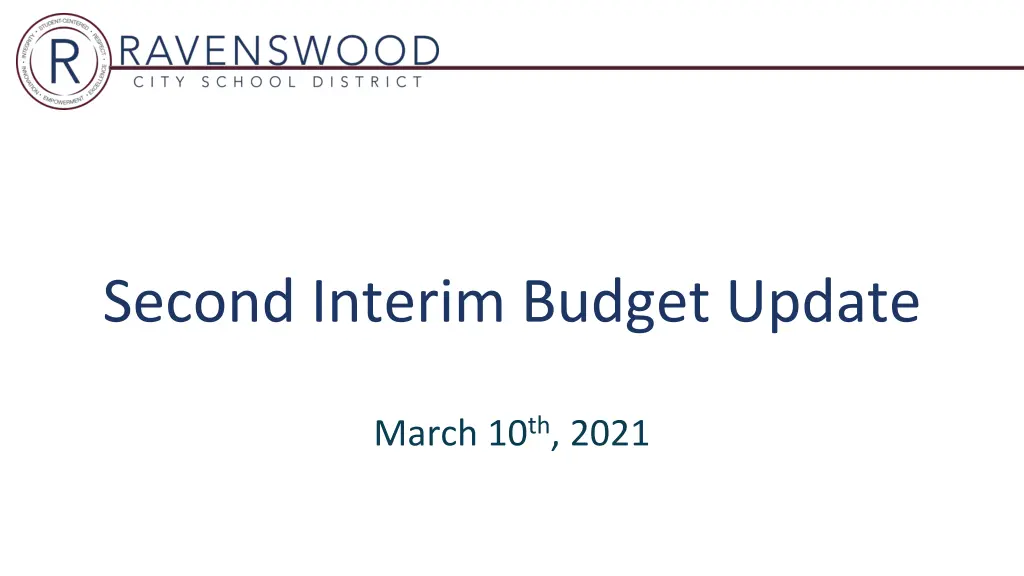 second interim budget update