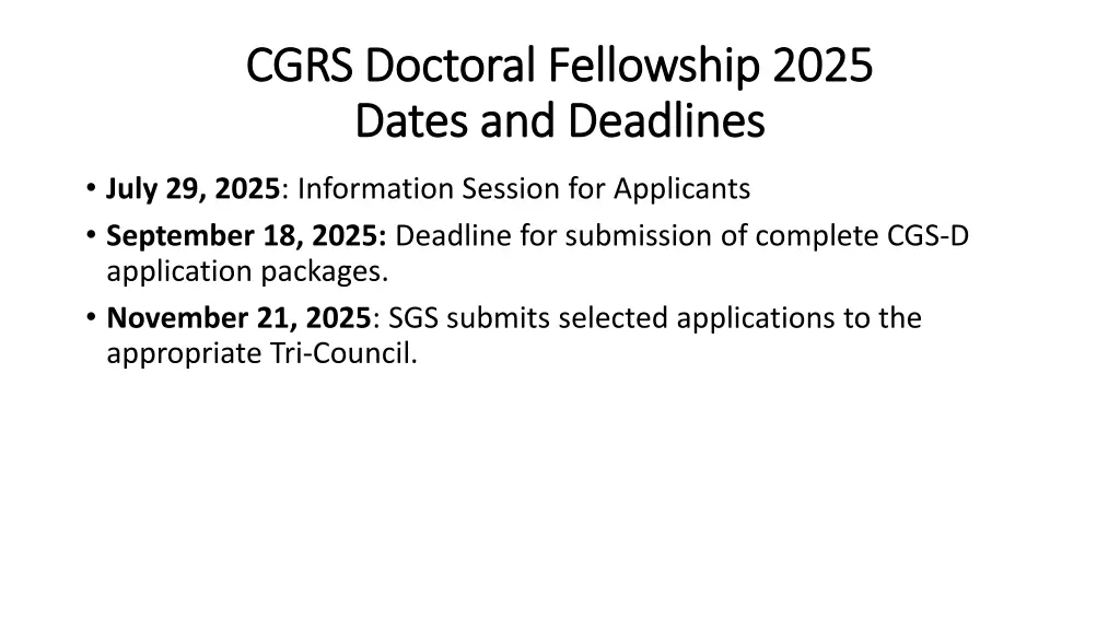 cgrs doctoral fellowship 2025 cgrs doctoral