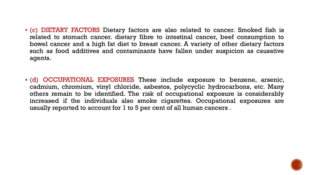 c dietary factors dietary factors are also