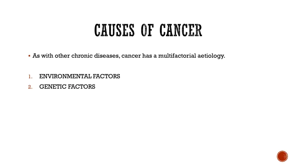 causes of cancer