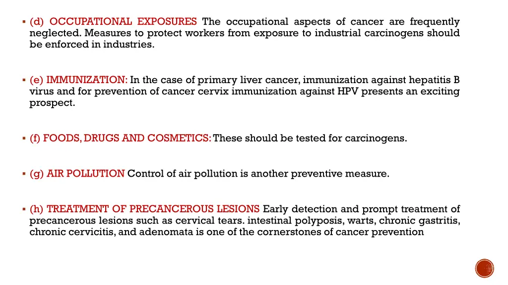 d occupational exposures the occupational aspects