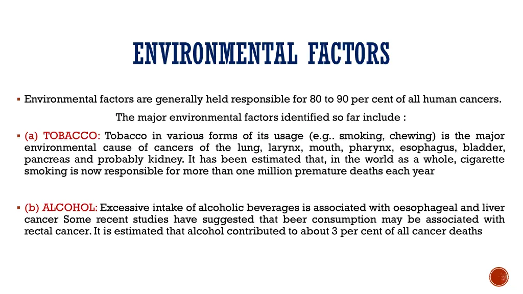 environmental factors