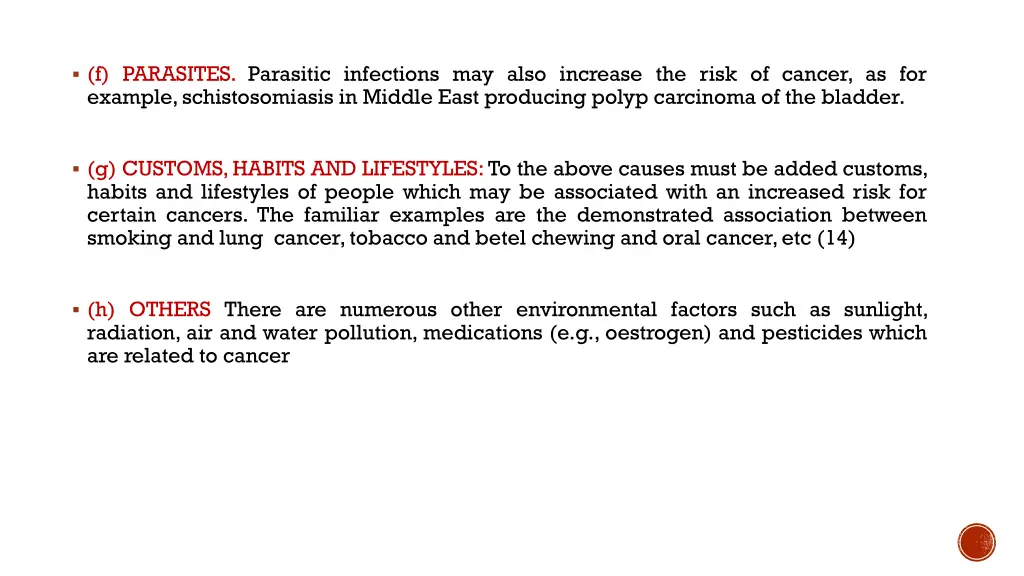 f parasites parasitic infections may also