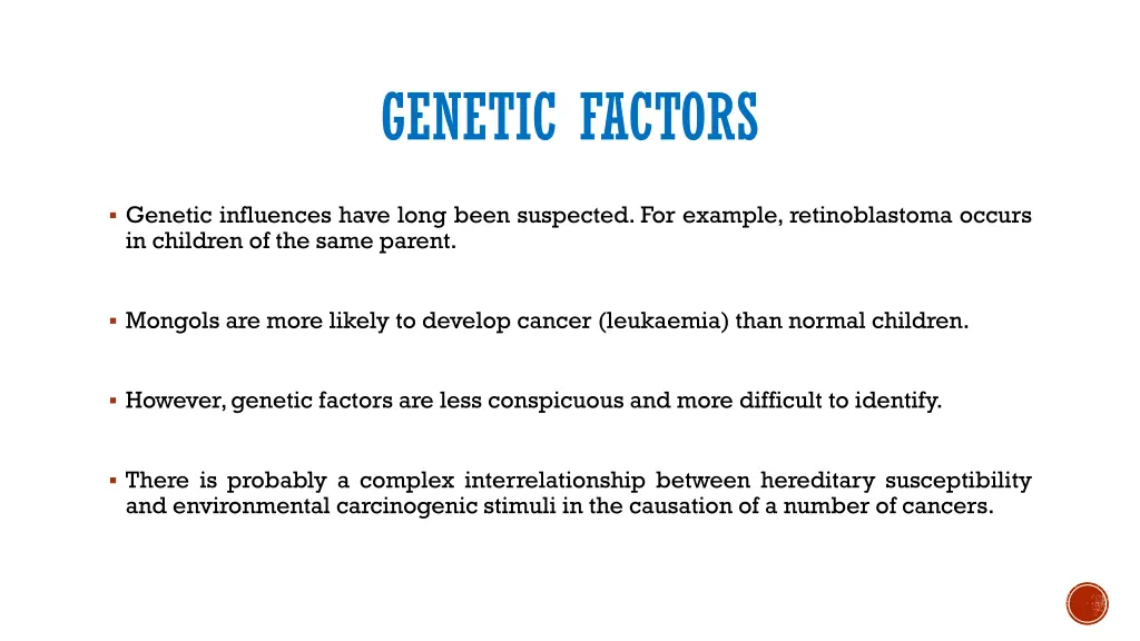 genetic factors