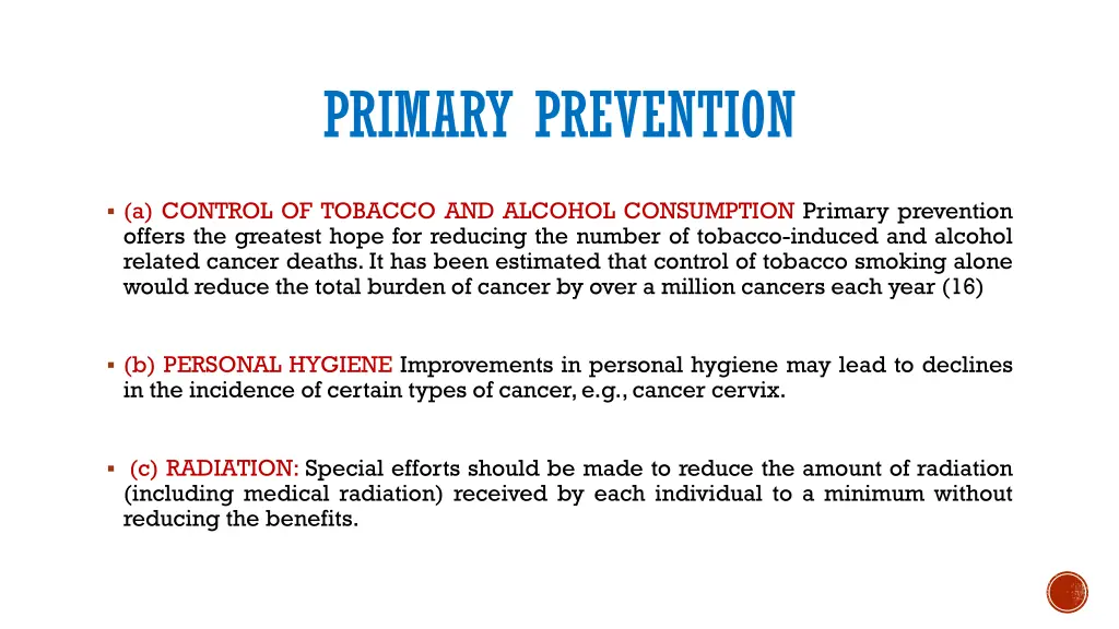 primary prevention