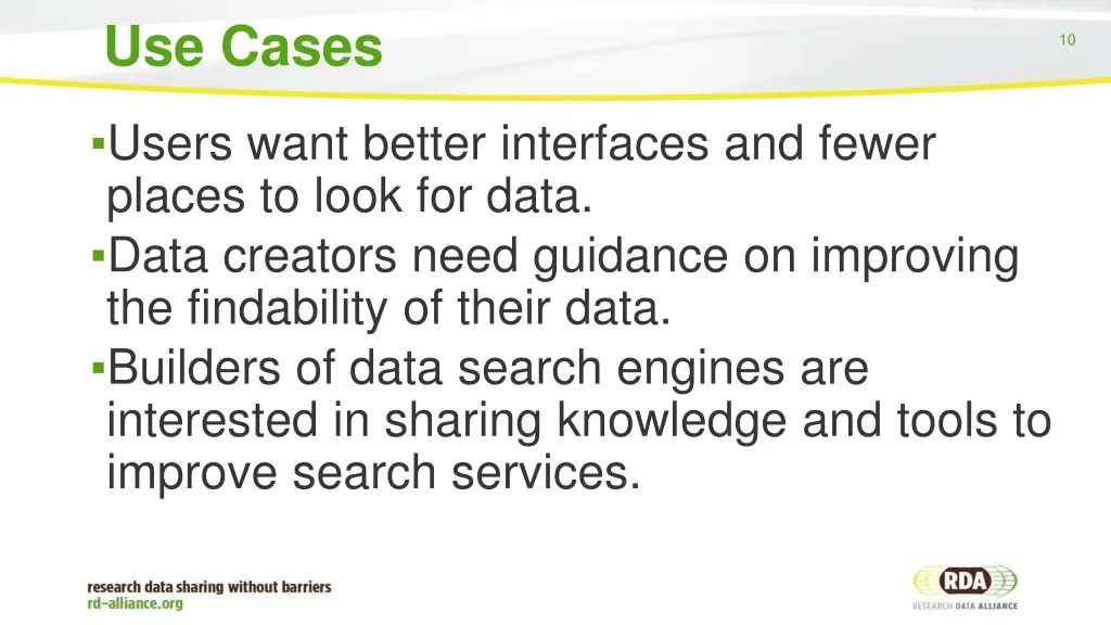 use cases