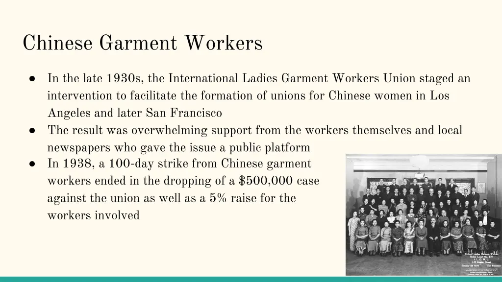 chinese garment workers
