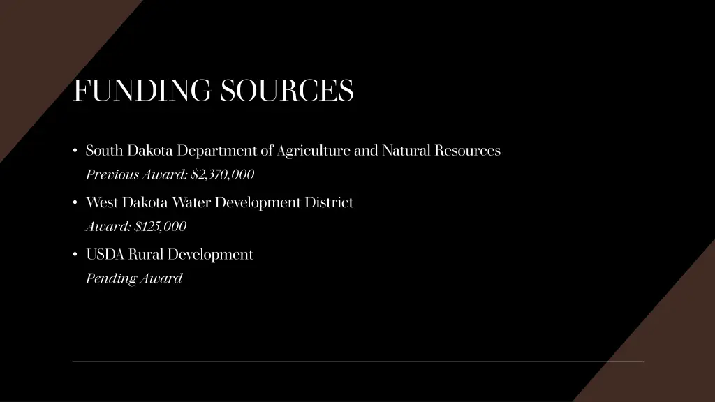 funding sources