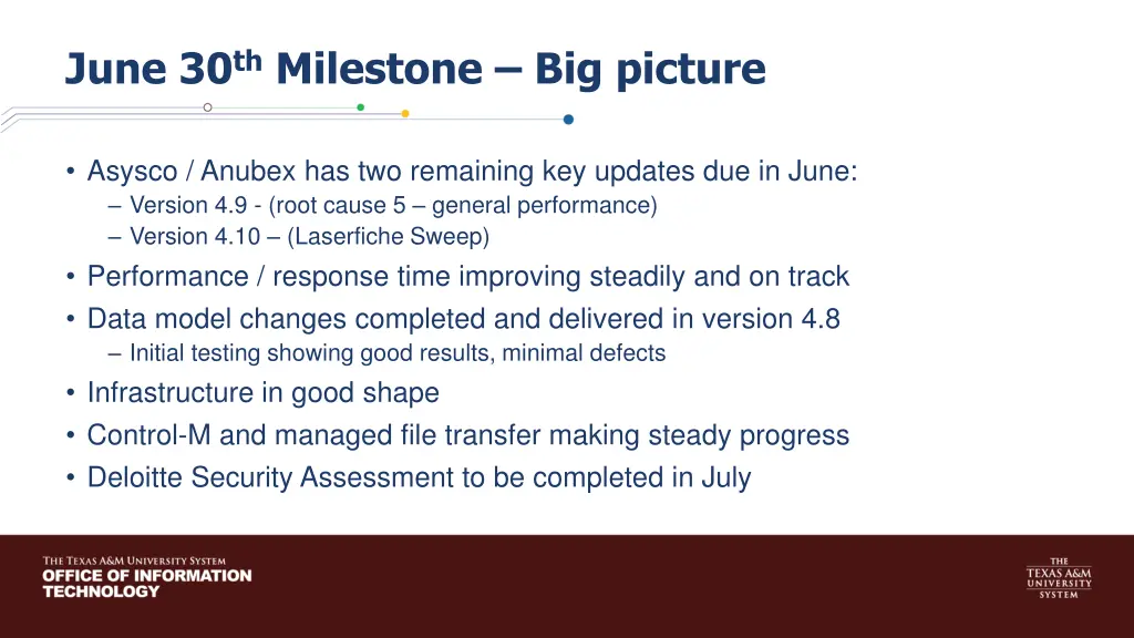 june 30 th milestone big picture