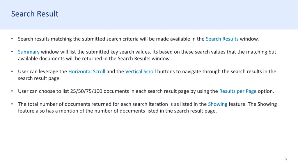 search result
