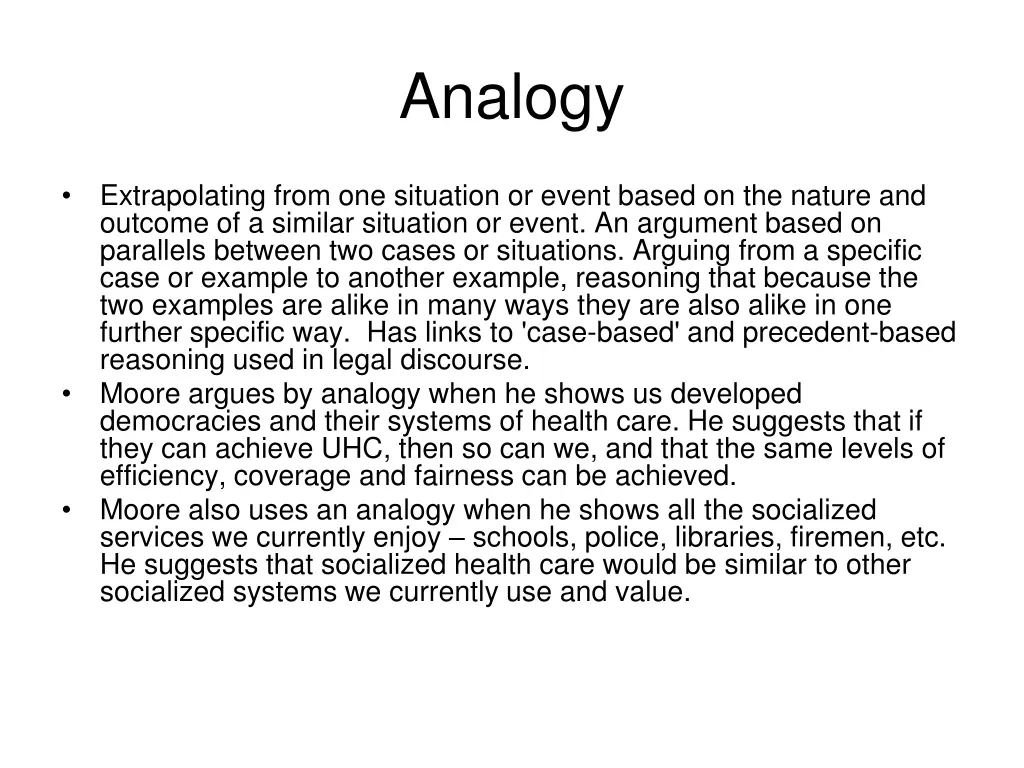 analogy