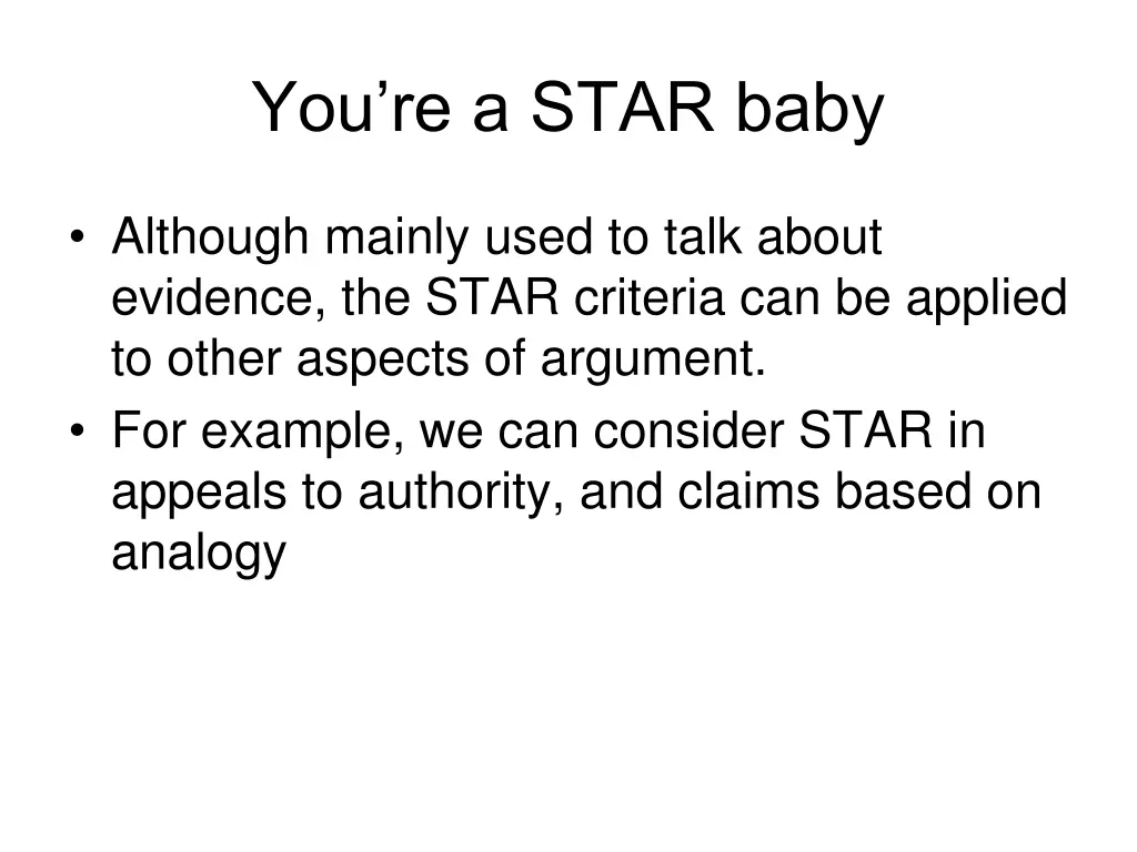 you re a star baby