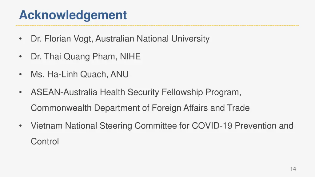 acknowledgement