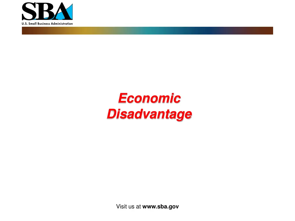 economic disadvantage